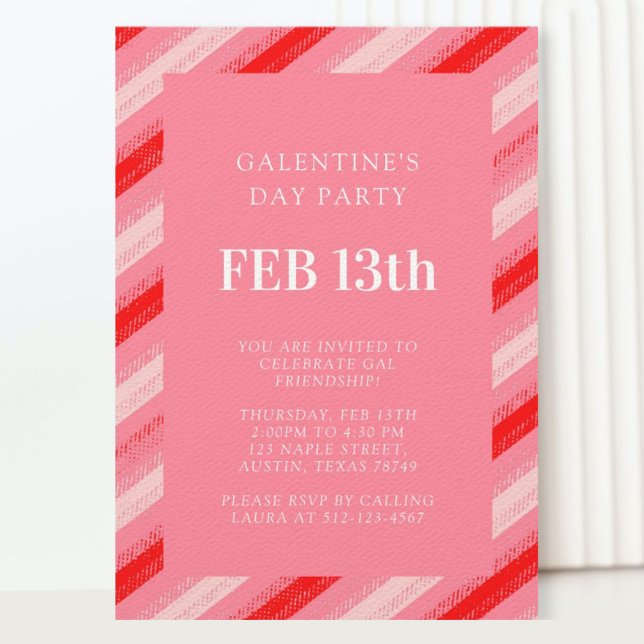 Invitation de la fête du jour des Galentines (Créateur téléchargé)