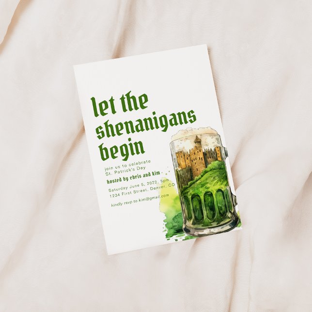 Invitation de la fête du Jour du parti St. Patrick (Créateur téléchargé)