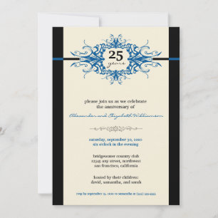 Invitation de la fête du Nouveau Anniversaire (ble