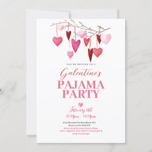 Invitation de la fête du pyjama de la Saint-Galent