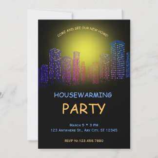 Invitation de la fête du réchauffement du foyer, o