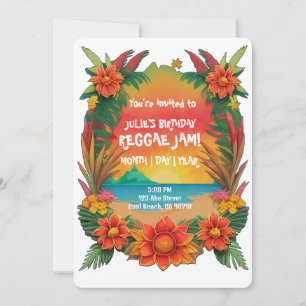 Invitation de la fête du Reggae