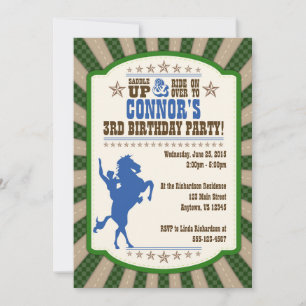 Invitation de la fête du troisième anniversaire de