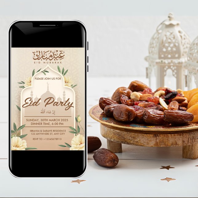 Invitation de la fête EID (Créateur téléchargé)