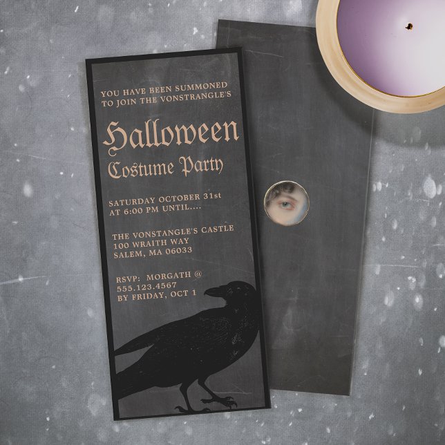 Invitation de la fête gothique du Corbeau d'Hallow (Créateur téléchargé)