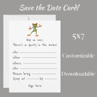 Invitation de la fête : La grenouille vous invitat