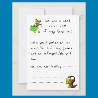 Invitation de la fête "Nous avons besoin de plus d