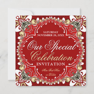Invitation de la fête spéciale de la Bohême Rouge