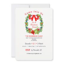 Invitation de la fête traditionnelle de Noël