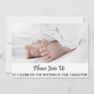 Invitation de la fille du baptême