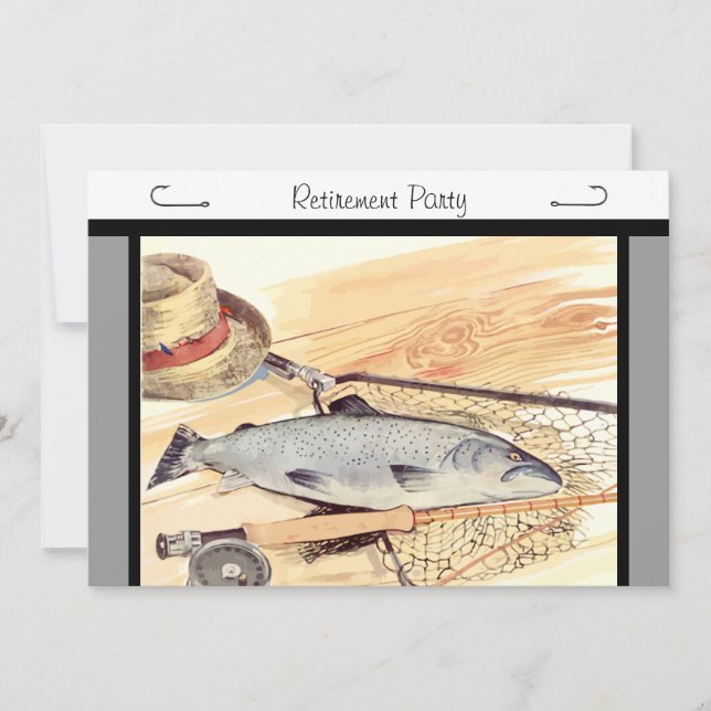 Invitation de la Fly Fishing Retirement Party (Devant)