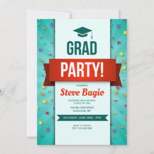 Invitation de la Grad Party