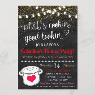 Invitation de la Journée des Valentines adultes