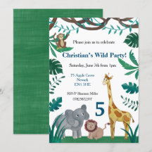 Invitation de la Jungle 5e anniversaire