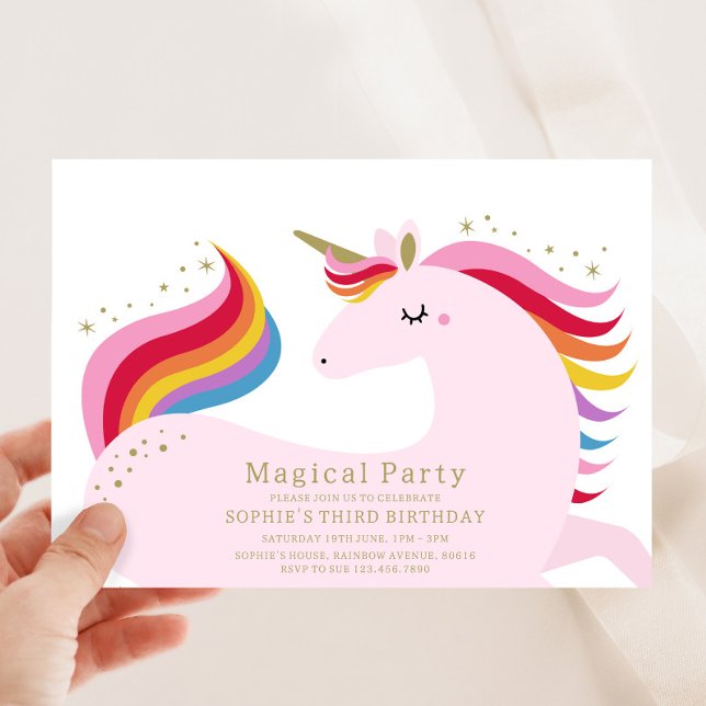Invitation de la licorne magique (Créateur téléchargé)