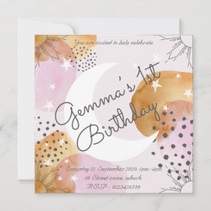 Invitation de la lune rose