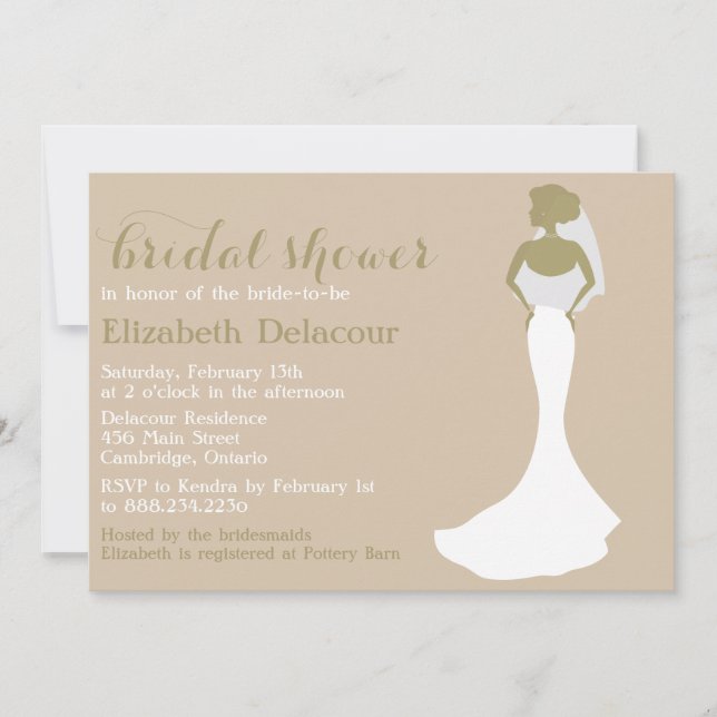 Invitation de la Mariage de Sirène (Devant)