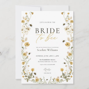 Invitation de la mariée à la douche nuptiale