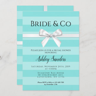 Invitation de la mariée de Mint & Co.