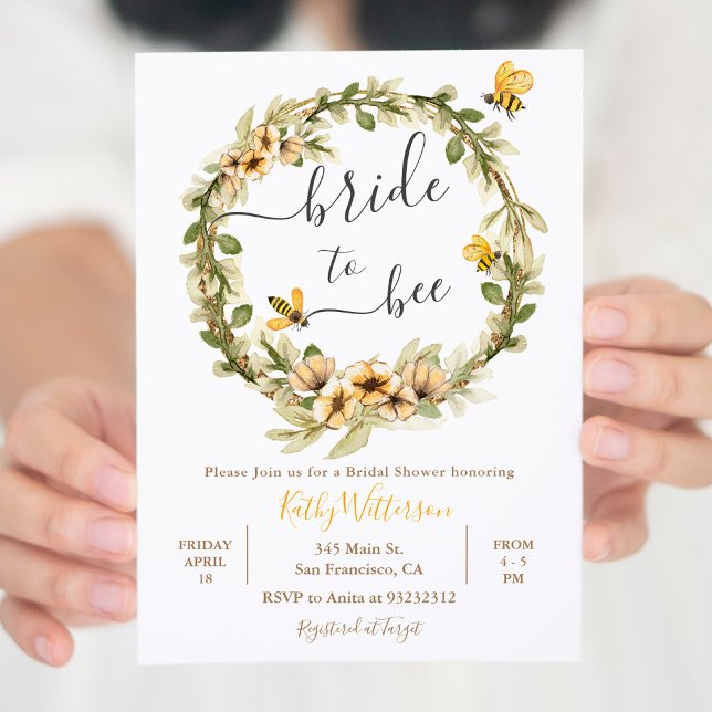 Invitation de la mariée florale à la nuptiale (Créateur téléchargé)