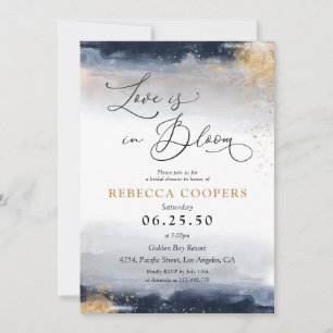Invitation de la marine et de la douche nuptiale