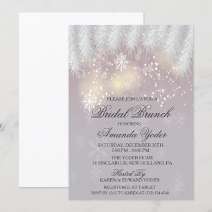 Invitation de la nuptiale Brunch d'hiver