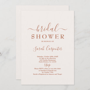 Invitation de la nuptiale de Boho rose pâle