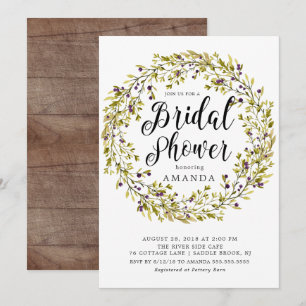 Invitation de la nuptiale de la couronne d'olive r