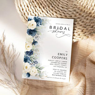 Invitation de la nuptiale de la Marine Blue and Wh