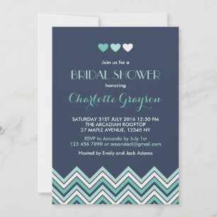 Invitation de la nuptiale de la Marine Blue Aqua C