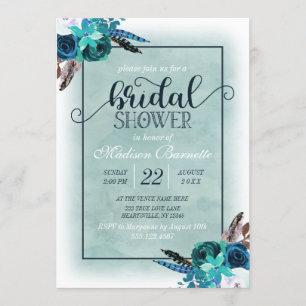 Invitation de la nuptiale de la marine Blue Aqua W