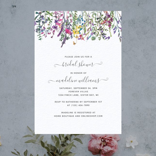 Invitation de la nuptiale de la prairie fleur sauv (Créateur téléchargé)