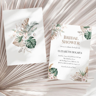 Invitation de la nuptiale de l'orchidée tropicale 