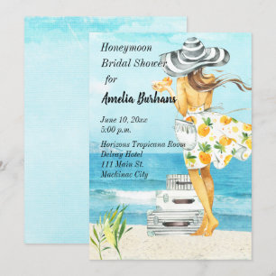 Invitation de la nuptiale de lune de miel