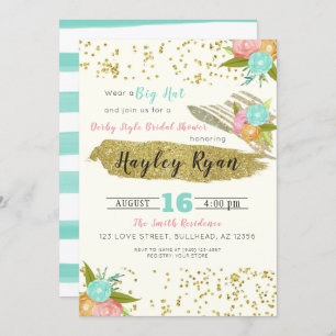 Invitation de la nuptiale de style Kentucky Derby