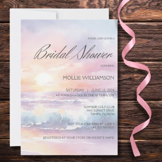 Invitation de la nuptiale surfside Sunset
