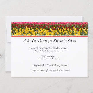 Invitation de la nuptiale Tulip Spring