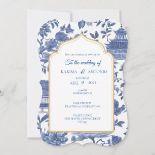 Invitation de la pagode Chic-tique Scalloped