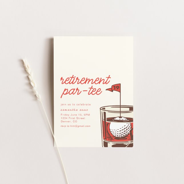 Invitation de la partie à la retraite avec Whiskey (Créateur téléchargé)