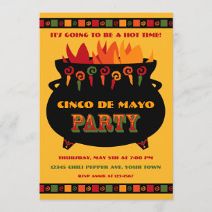 Invitation de la partie chaude et épicée