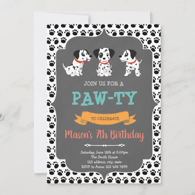 Invitation de la partie dalmate (Devant)