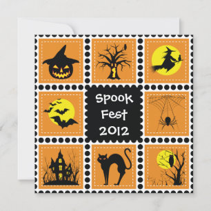 Invitation de la partie de bloc d'Halloween