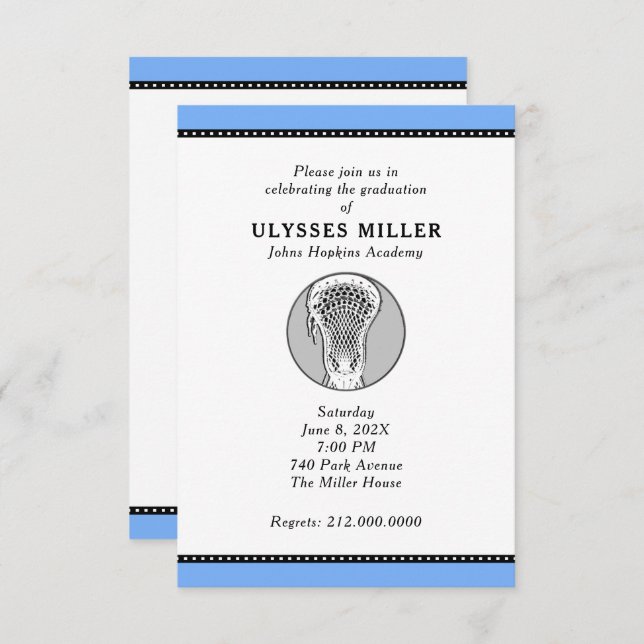 Invitation de la partie de crosse (Devant / Derrière)