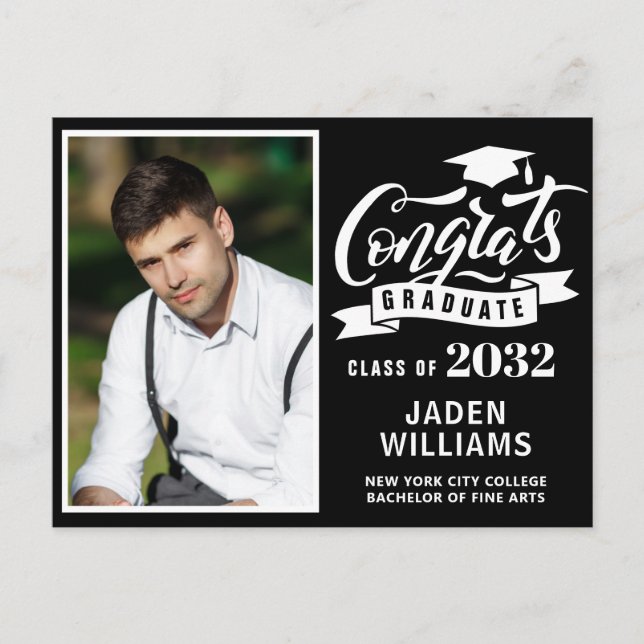 Invitation de la partie de graduation de 2024 mode (Devant)