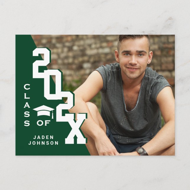 Invitation de la partie de graduation de la photo  (Devant)