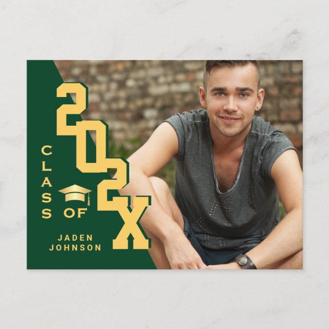 Invitation de la partie de graduation de la photo  (Devant)