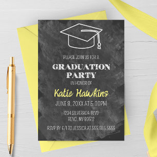 Invitation de la partie de graduation du tableau d