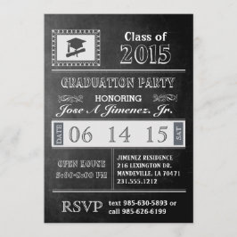 Invitation de la partie de graduation du tableau d