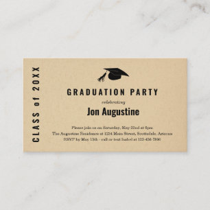 Invitation de la Partie de graduation Insérer