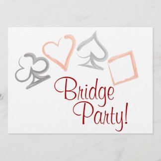 Invitation de la partie de la carte de pont
